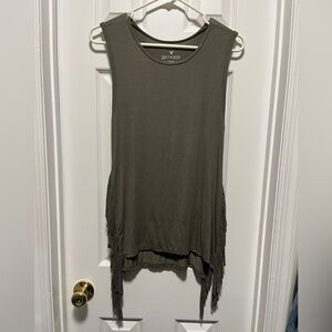 American Eagle fringe top